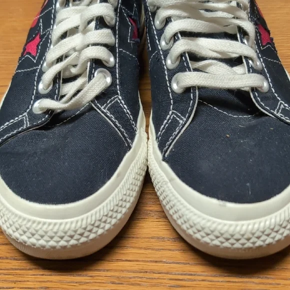 CDG x Converse Black Canvas Sneakers - Picture 5 of 10
